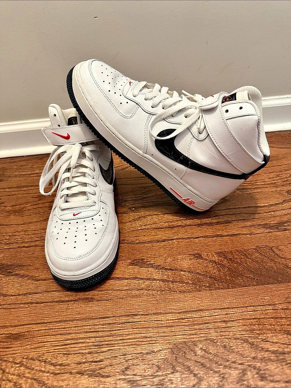 Nike Air Force 1 High 'Electric' (White/Black-Bright Crimson) Size 8.5